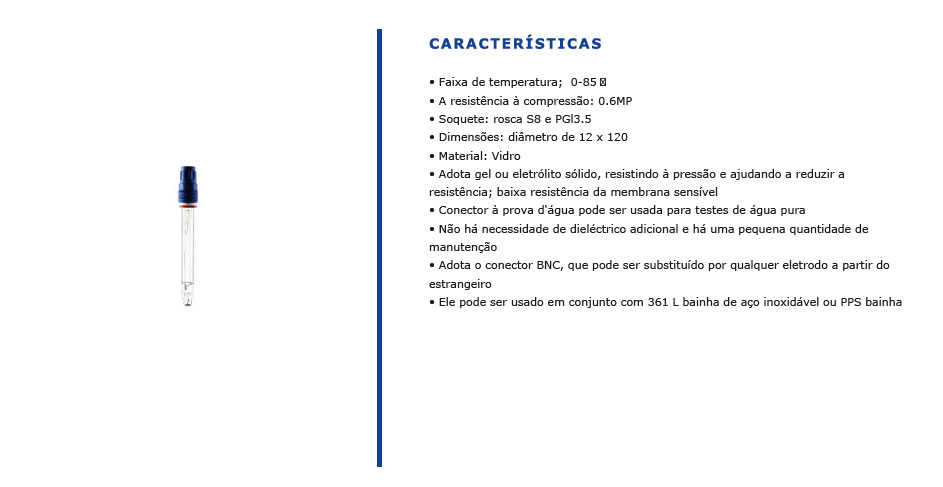 Eletrodos de Medição GPE800