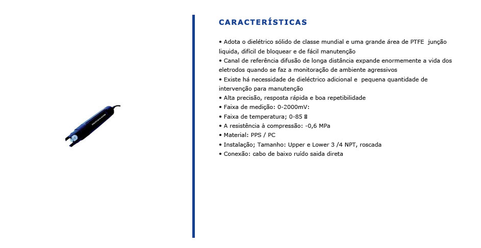 Eletrodos de Medição de ORP - 8083